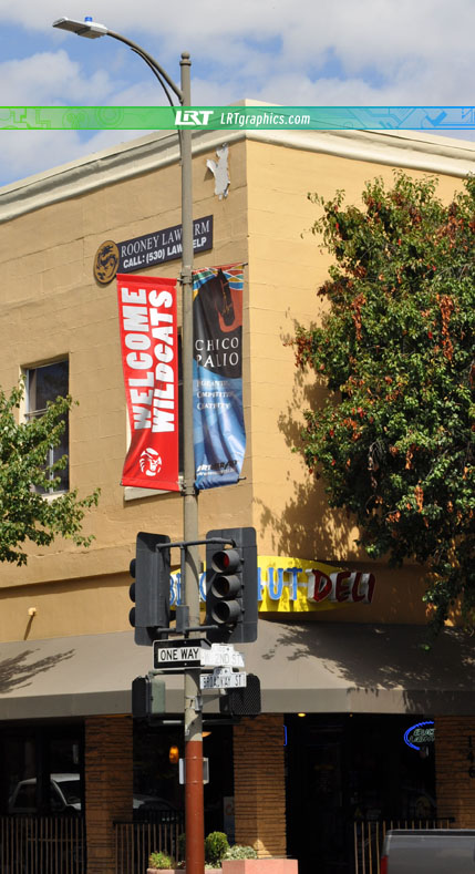 banners and signs made of vinyl are great outdoor advertising - Chico, CA LRT Graphics